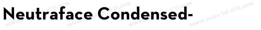 Neutraface Condensed字体转换